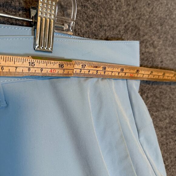 Fabletics Pants Mens 40x30 Blue Performance Stretch Golf Chino Tapered Flaw - Picture 9 of 15